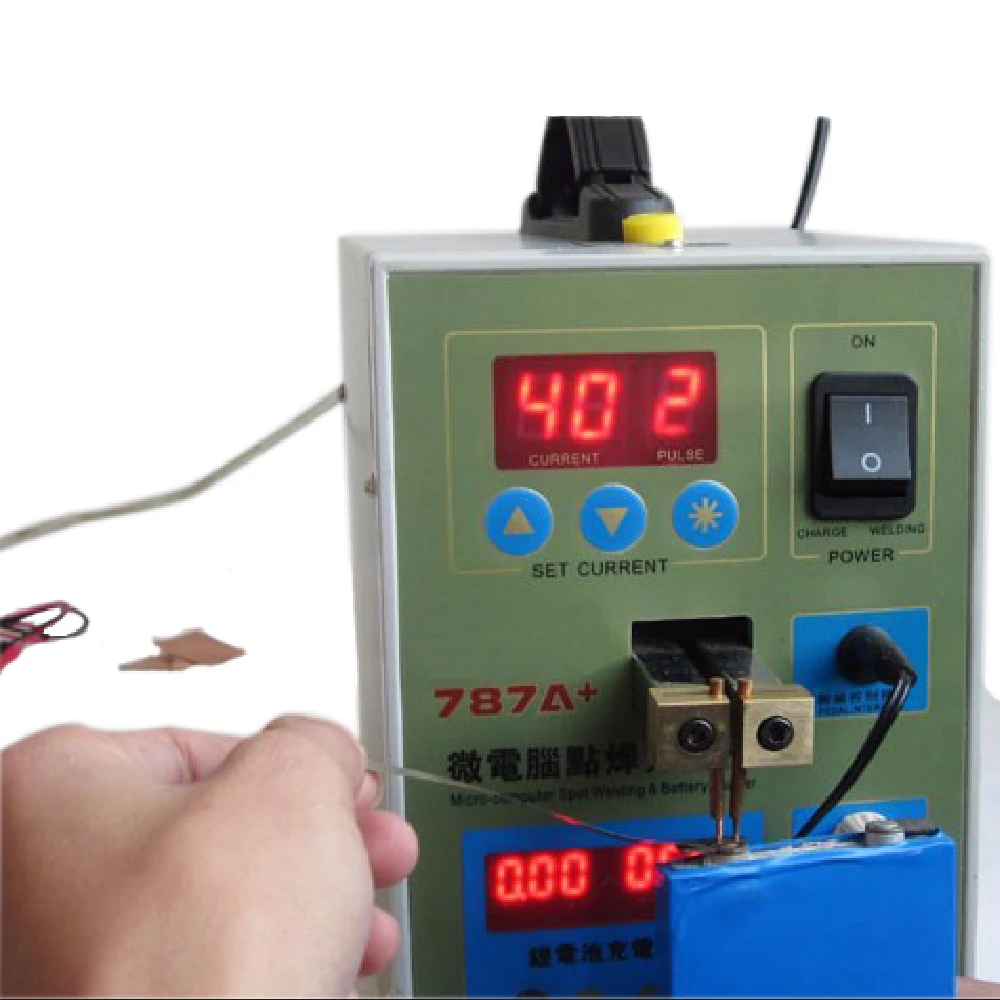 Микрокомпьютер для аккумулятора устройство сварки с педалью MCU 787A + зарядное