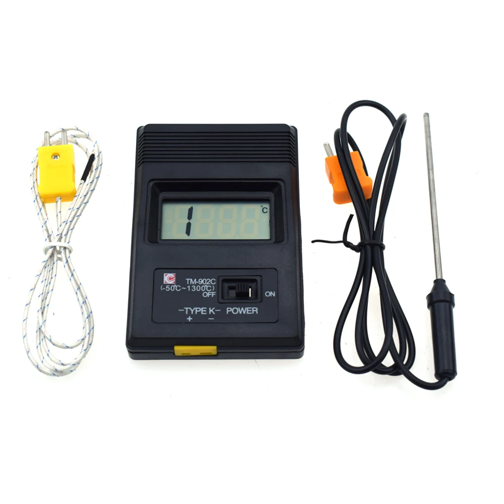 TM-902C(-50C до 1300C) измеритель температуры TM902C цифровой K Тип термометр сенсор+ термопары детектор датчик иглы