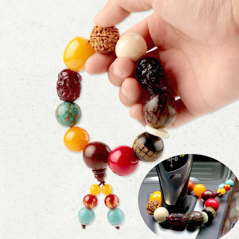 Автомобильные украшения бусы Будды с отважными войсками авто интерьерное