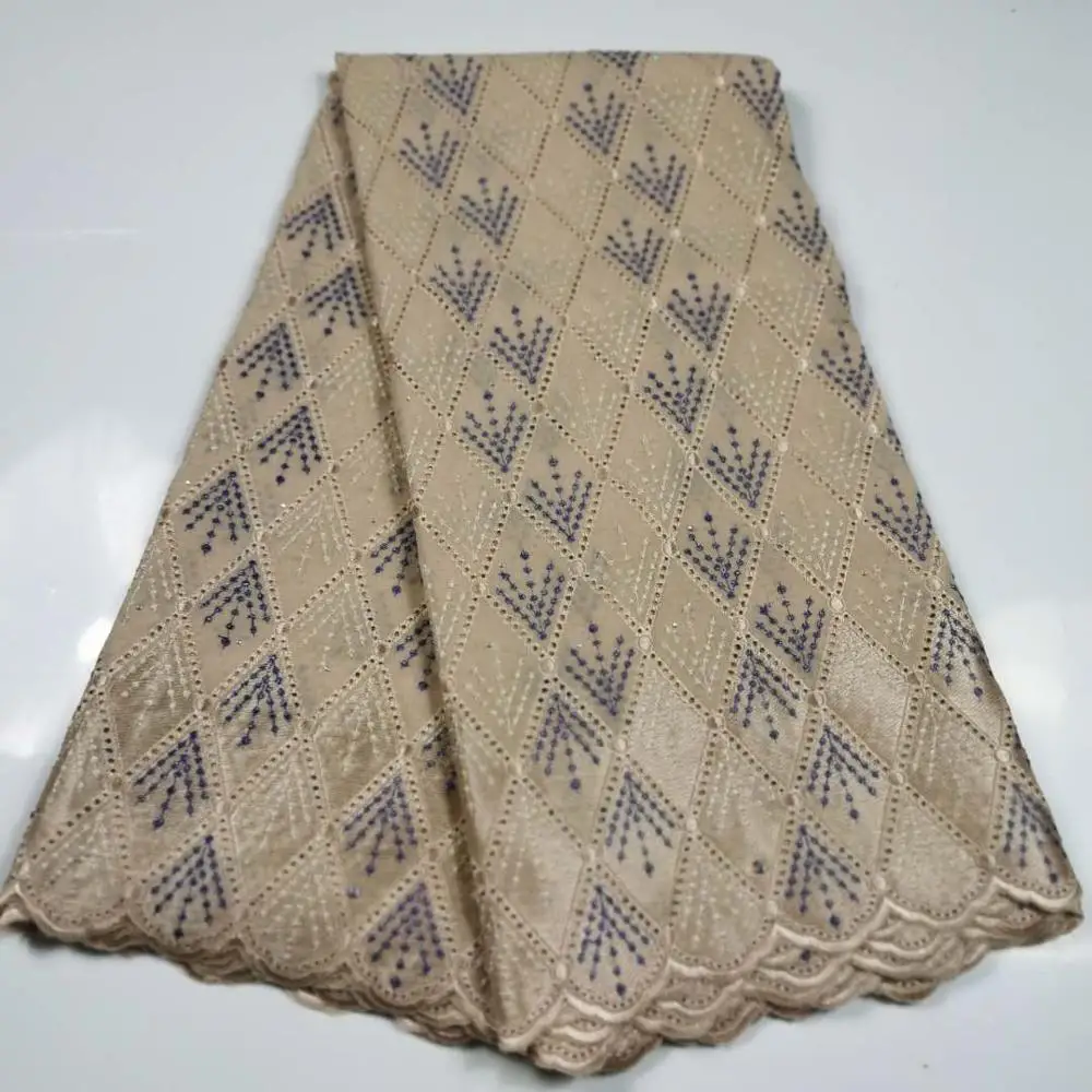 Высококачественная швейцарская вуаль кружево в Швейцарии Африканское хлопковое