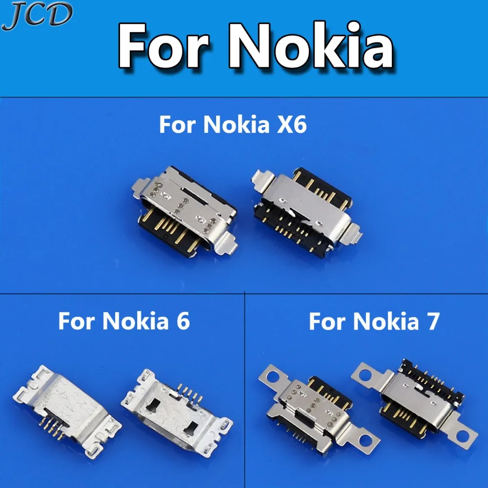 JCD 1 шт. для Nokia X6 6 7 Micro Usb зарядный порт Гнездо разъем док-станция TA-1099 TA-1000 TA-1003 |