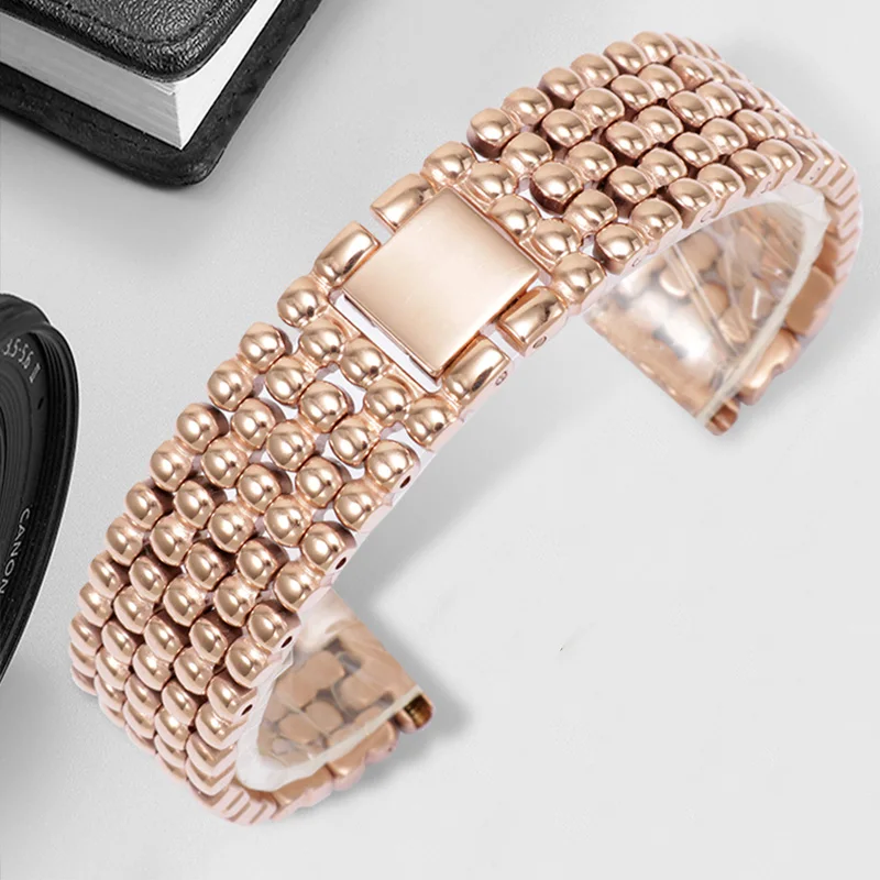 CICIDD Stainless Steel Watchband 12 14 16 18 20 Silver Golden Rose Gold Bracelet For CK A-rmani Lady's Watch Chain