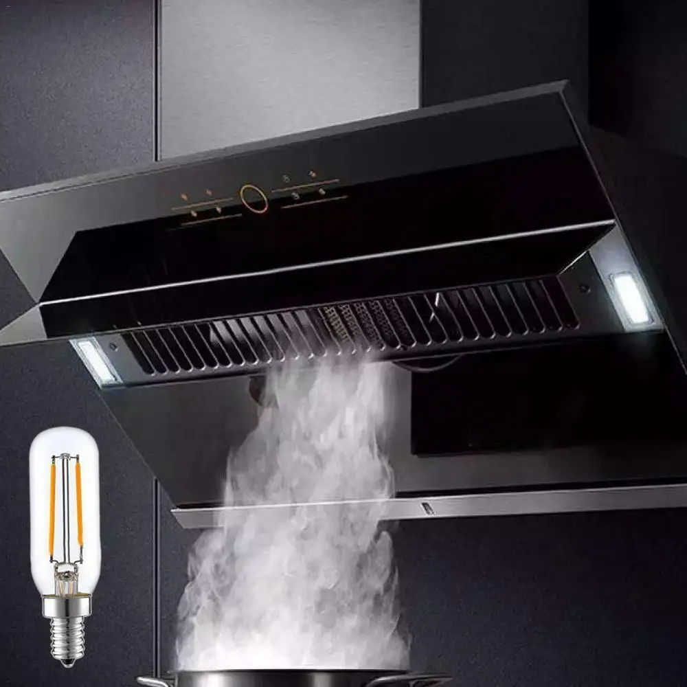 Kawatik 3W LED Cooker Hood Extractor Fan Bulb Cool Warm White Light E14 T25 Small Screw Lamp 220V | Лампы и освещение