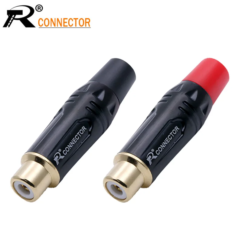 20 шт. разъём для проводов черный и красный цвета|rca female connector|rca connectorrca jack connectors |