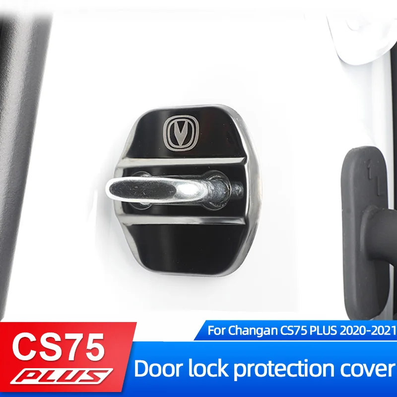 

Защитный чехол для автомобильного дверного замка Changan CS75 PLUS 2020-2021 наклейка из нержавеющей стали декоративные аксессуары против царапин