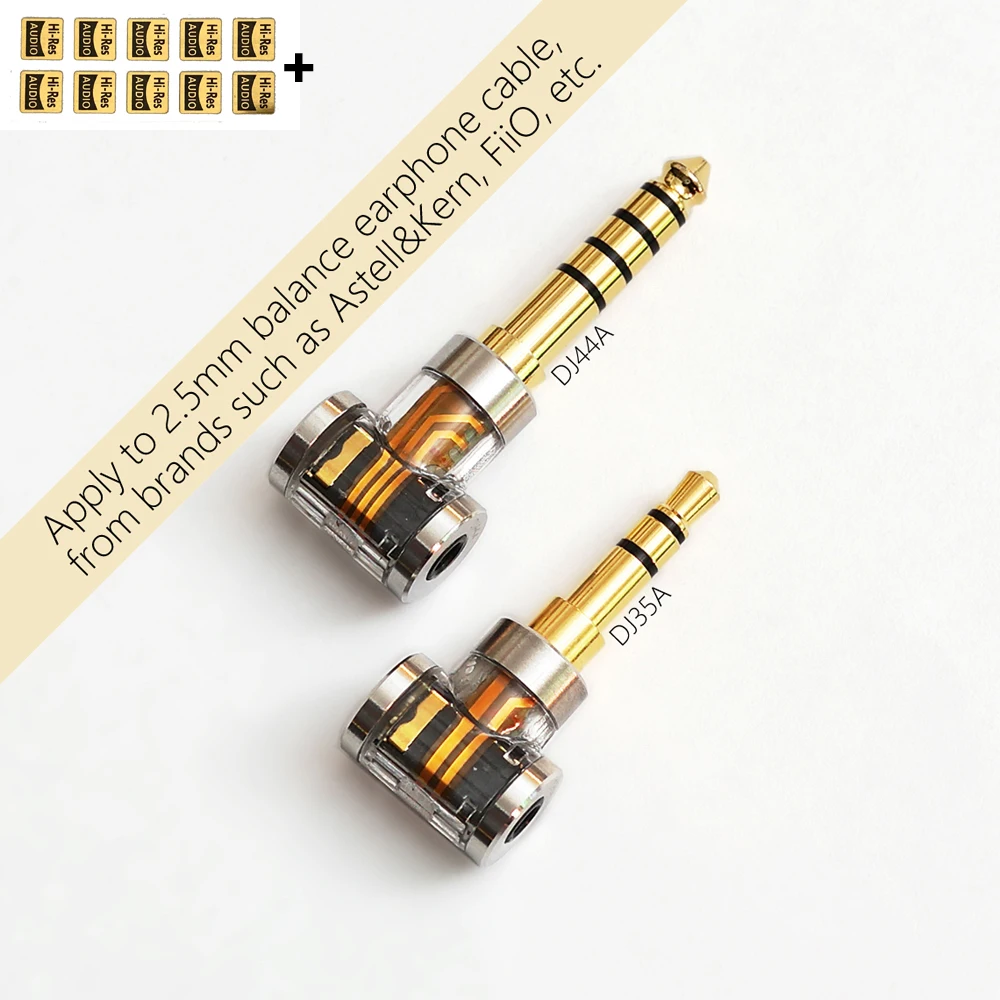 

DD ddHiFi DJ35A DJ44A 2.5mm Female to 3.5mm / 4.4mm Male Balanced adapter for Earphone Cable For Astell&Kern, FiiO, etc.