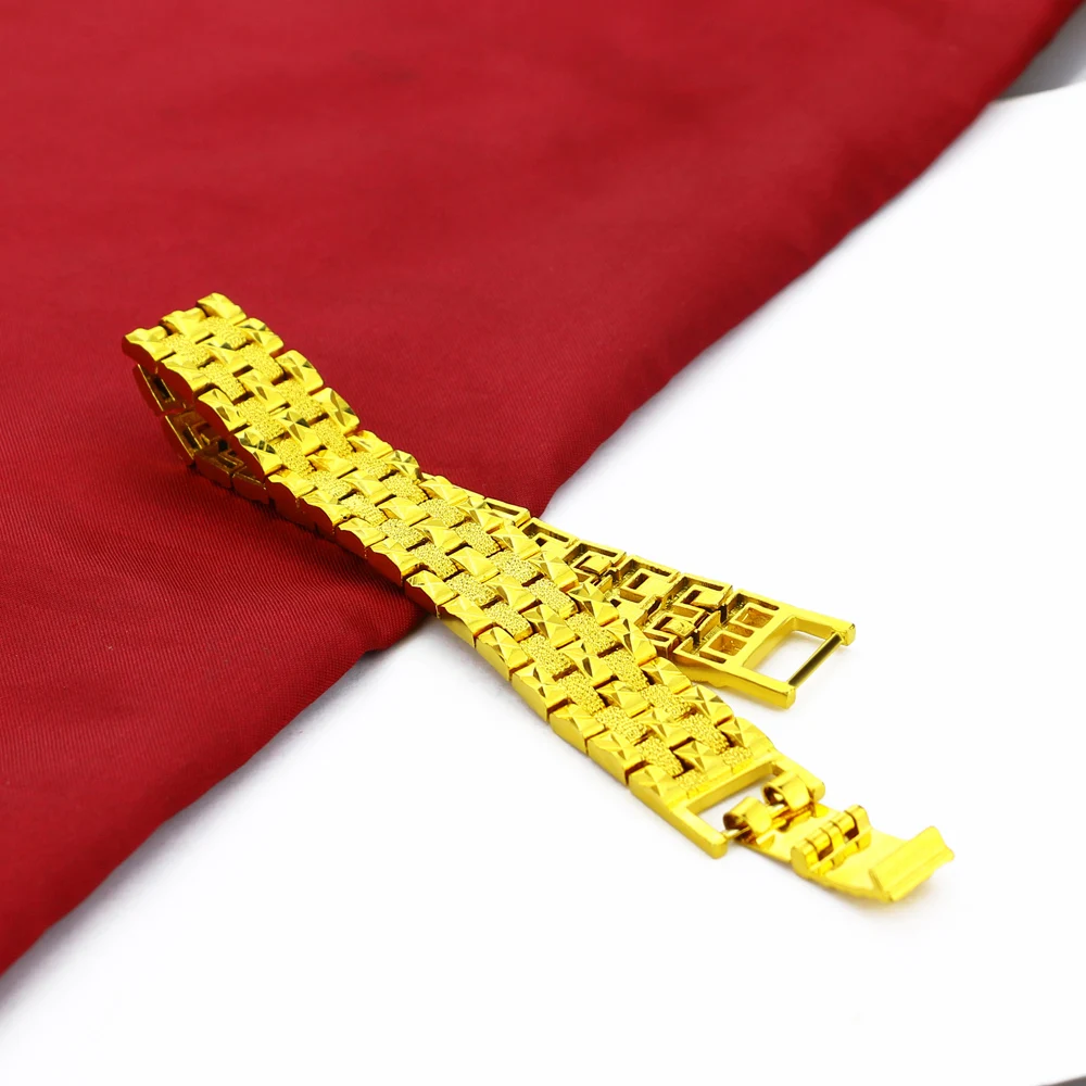 Благородный поверхность с покрытыем цвета чистого 24 каратного золота Браслет