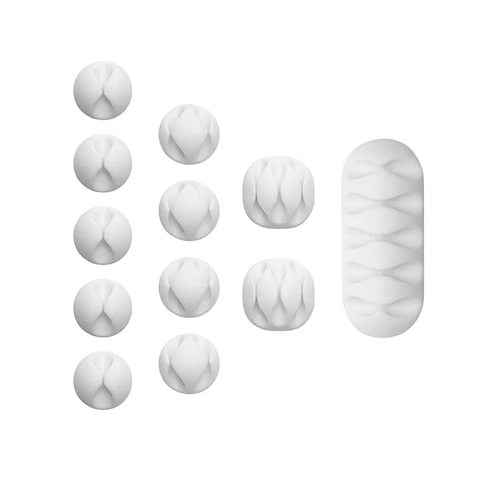 12 шт./компл. органайзер для кабелей держатель наушников фиксирующее устройство