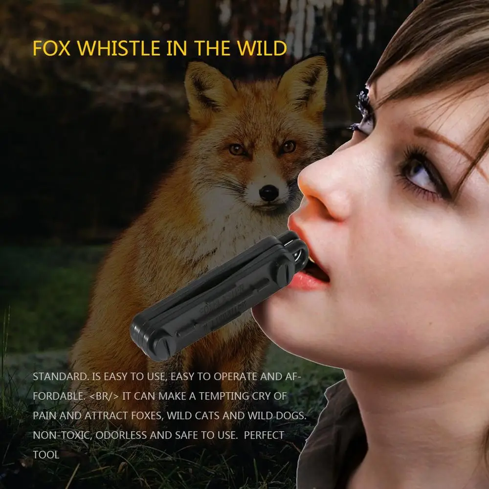 

1 PCS Outdoor Fox Down Fox Blaster Call Whistle Predator Hunting Tools Camping Calling Rabbit Game Caller Animal Drop Shipping