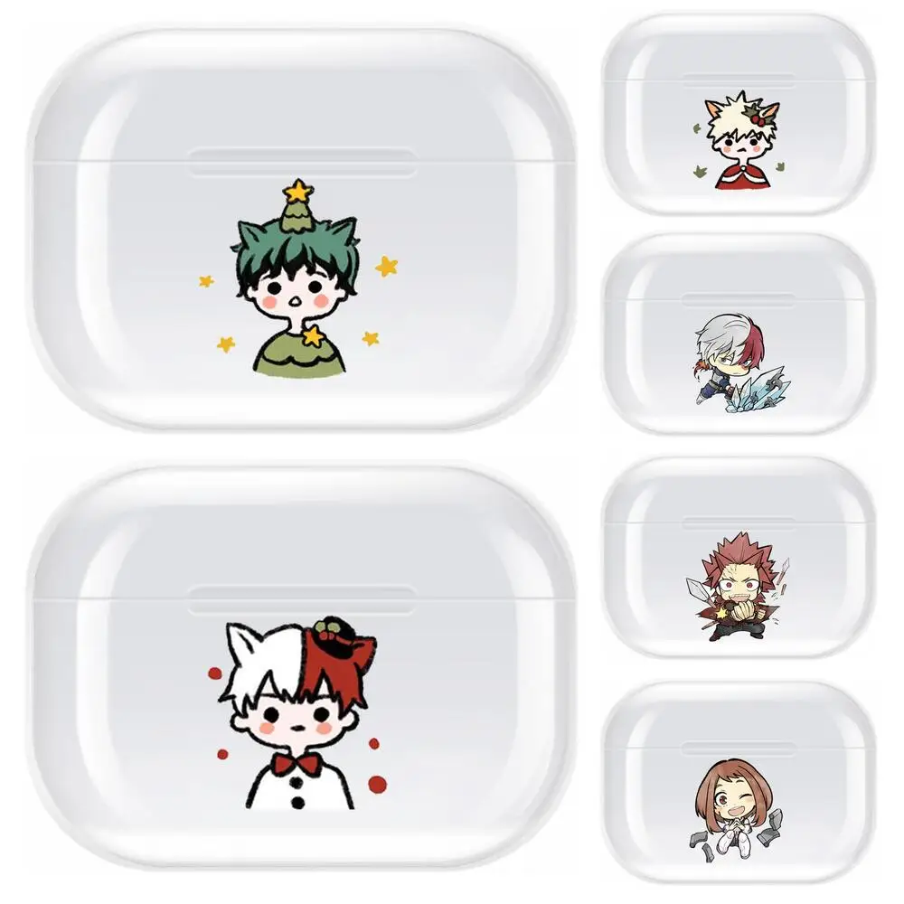 

My Hero Academia Transparent TPU Case For Airpods Pro 3 Case Silicone Headphone Accessories Air Pods 3 Apple Protective 1 2