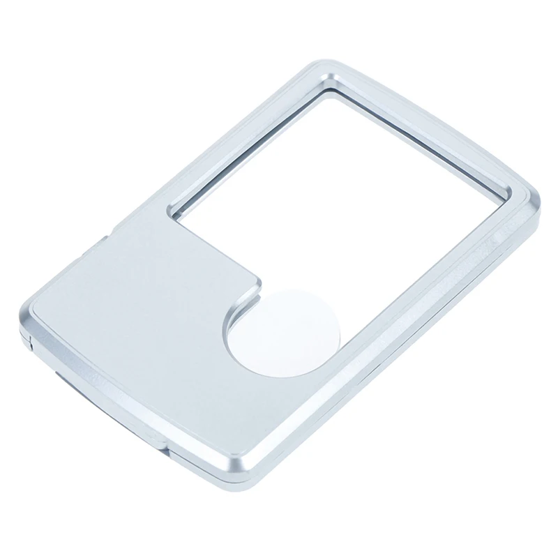 1 шт. кредитной карты светодиодный Лупа с светильник кожаный чехол