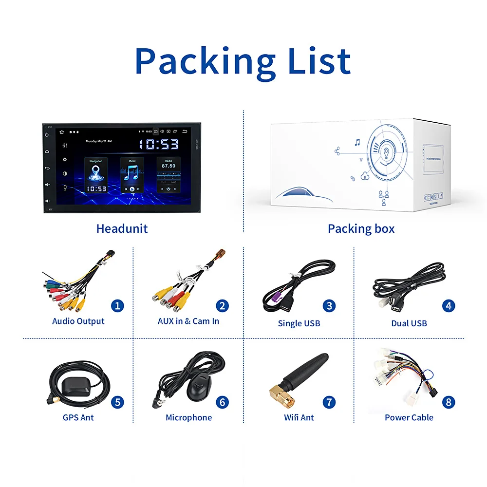 

2Din coche Multimedia Toyota Corolla Auris Fortuner Camry Prado RAV4 Highlander Yaris Tundra CelicaFJ Matrix MR2 Spyder 4 Runner