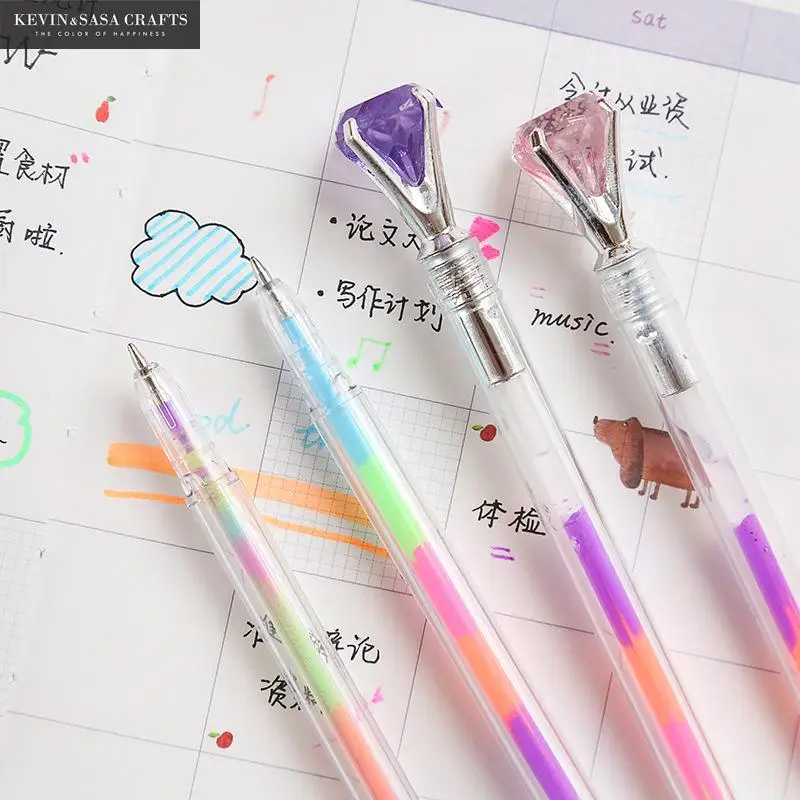 3 шт./компл. Радужная гелевая ручка Канцтовары Kawaii школьные принадлежности