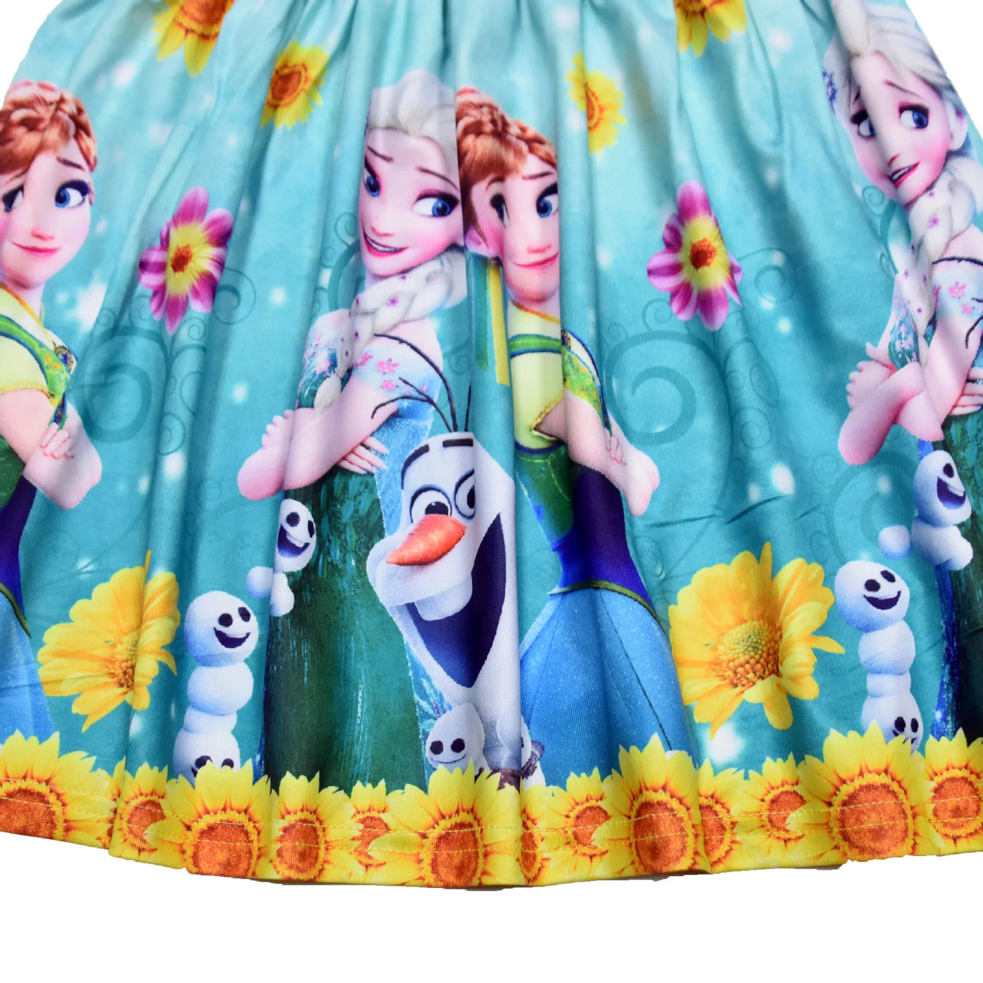Twirl Dress Sunflower Anna Aisha Princess Kids Girls Flutter Sleeve Milk Silk Boutique Summer Party Clothes | Детская одежда и