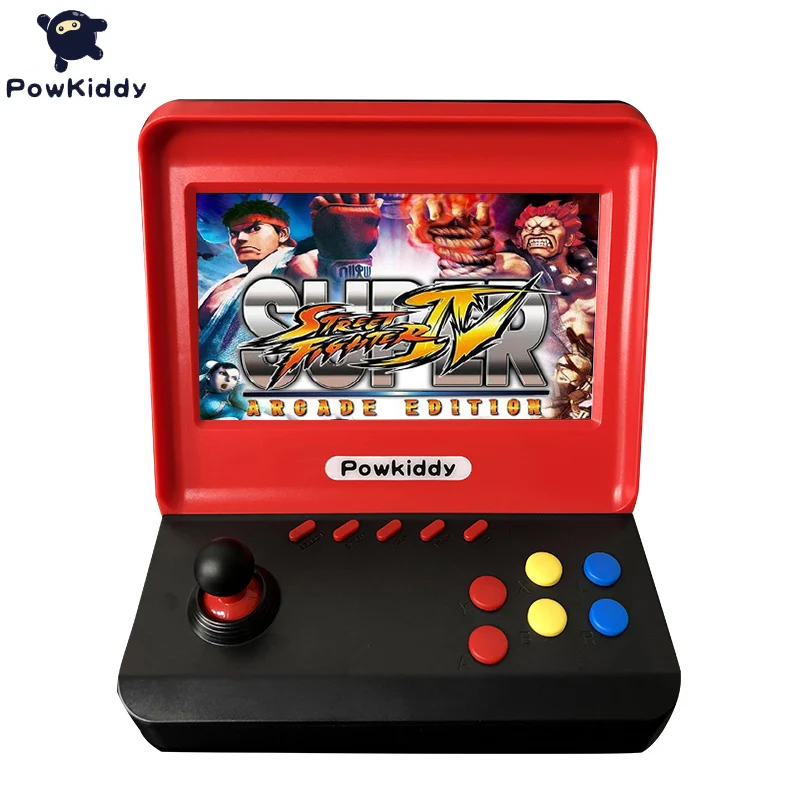 Игровая приставка Powkiddy A9, видеоигра, Классический ретро плеер, 7,0 дюймов, HD экран с 3000 играми с двумя геймпадами, поддержка TF карты