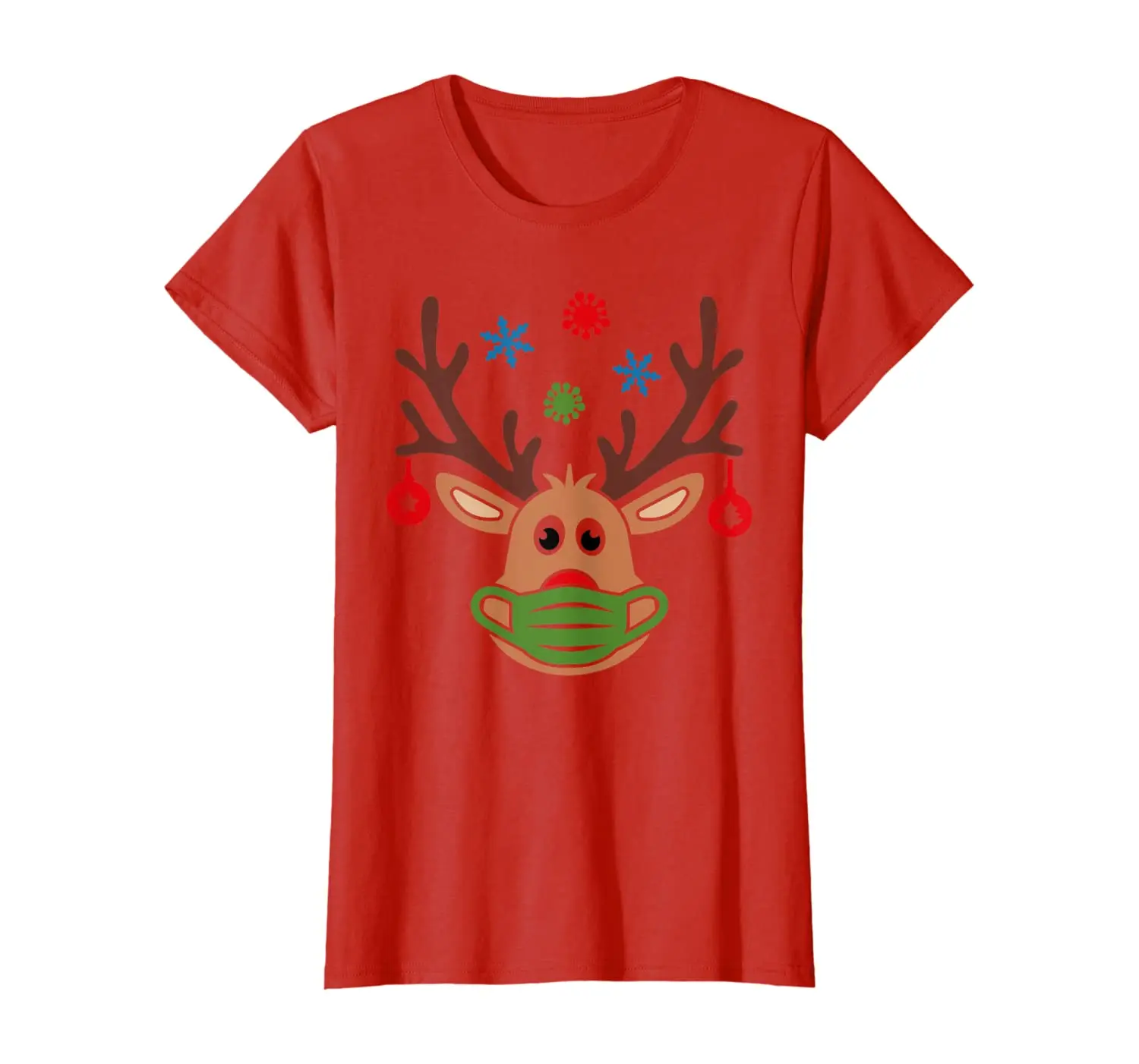 

Funny Reindeer Christmas T-Shirt New Arrivals Summer Cool Women Tee 2020 Breathable All Cotton Short Sleeve T Shirt