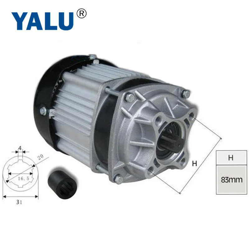 BM1418ZXF-02 UNITEMOTOR 500W 48V BLDC Custom Shaft E-трехколесный рикша тип электрического бесщеточного