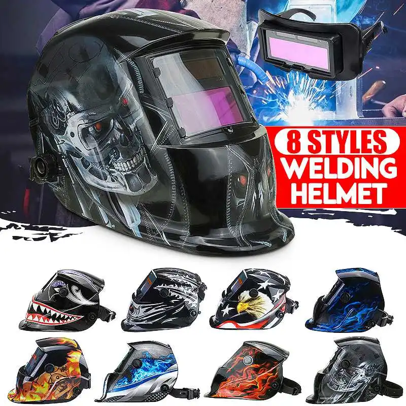 

Solar Auto Darkening Adjustable Range TIG MIG MMA Electric Welding Protective Mask Helmet Welding Lens for Welding Machine