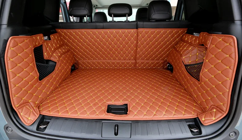 fiber leather car trunk mat for jeep renegade 2015 2016 2017 2018 2019 car accessories