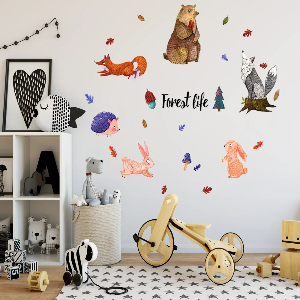 

Creative Anime Cartoon Wall Stickers for Baby Room Door Decoration Stickers Child Room Decor Waterproof Vinyl Wall Decal Kawaii