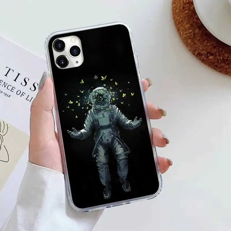 

astronaut Phone Case For iphone 12 5 5s 5c se 6 6s 7 8 plus x xs xr 11 pro max mini