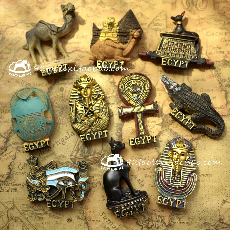 Seiko Египетский туризм памятный Пирамида королевы Фараона из смолы магнит на