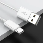 Оригинальный кабель USB Type-C для Samsung Galaxy A30s, A31, A51, S20, M21, A10, 1,5 м, Xiaomi mi 10 Pro, CC9, Redmi Note 8 Pro, быстрая зарядка