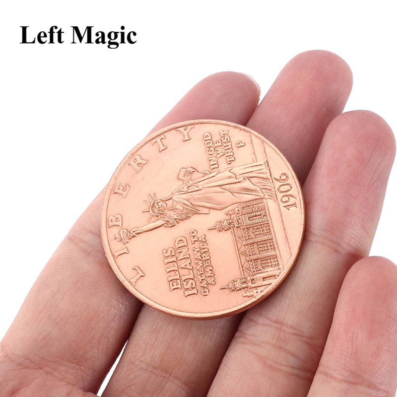 Статуя Свободы древняя монета (размер Морган доллар) волшебная волшебные трюки