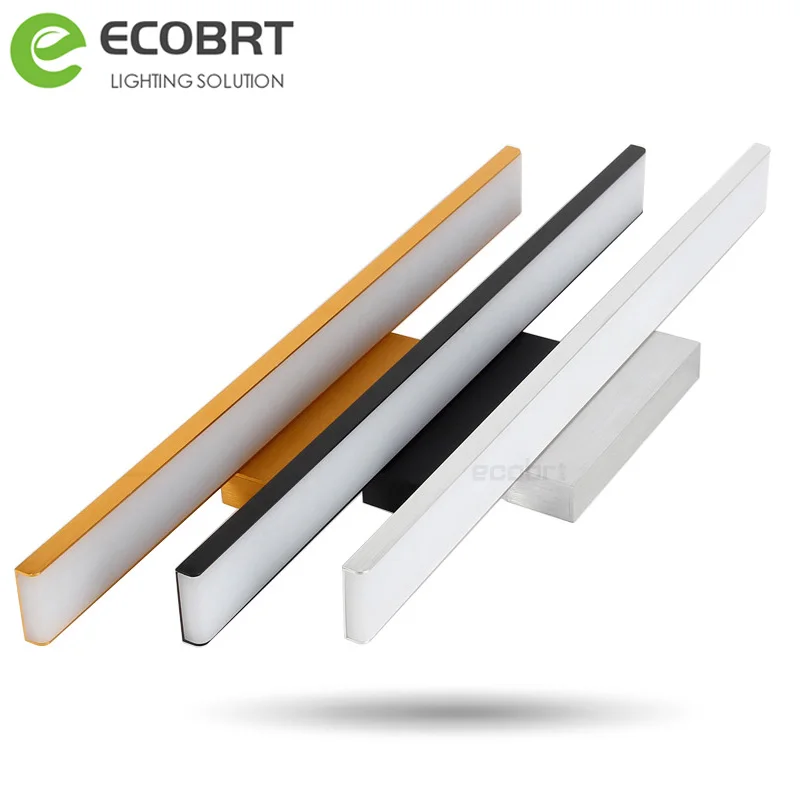 

ECOBRT Modern Aluminum LED wall Light in Bathroom Wall Mounted over Mirror Picture lights Silver Gold Black deco wall lamps