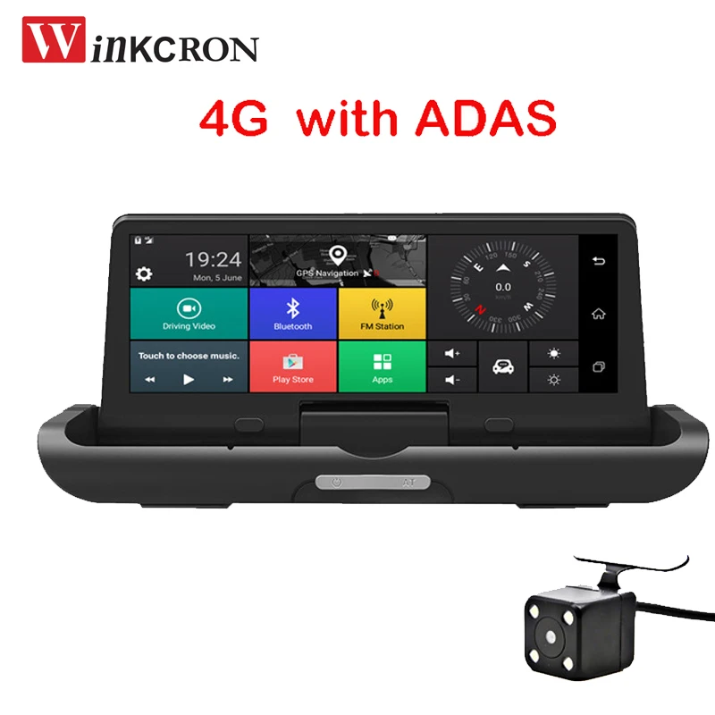 Лучший 4G Автомобильный видеорегистратор Камера 8 0 &quotдюйм/сек GPS навигатор Android Full