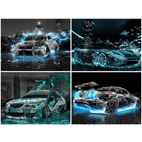 5d diy diamond embroidery abstract car full square landscape diamond painting rhinestone mosaic picture for home decoration