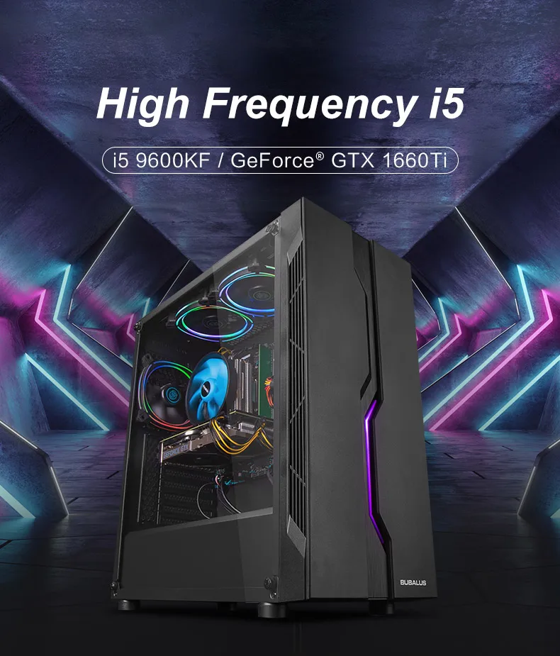 IPASON игровой компьютер ПК Intel i5 9400F обновление до 9600KF/GTX1660TI 6G DDR4 16G ram 256G SSD высококлассное настольное устройство E-sport
