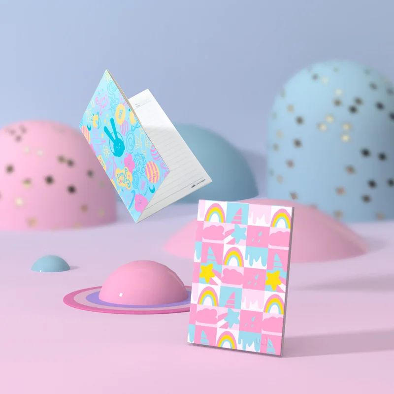 UEK A5 блокнот карманный для записей с разными узорами на линейке милый маленький