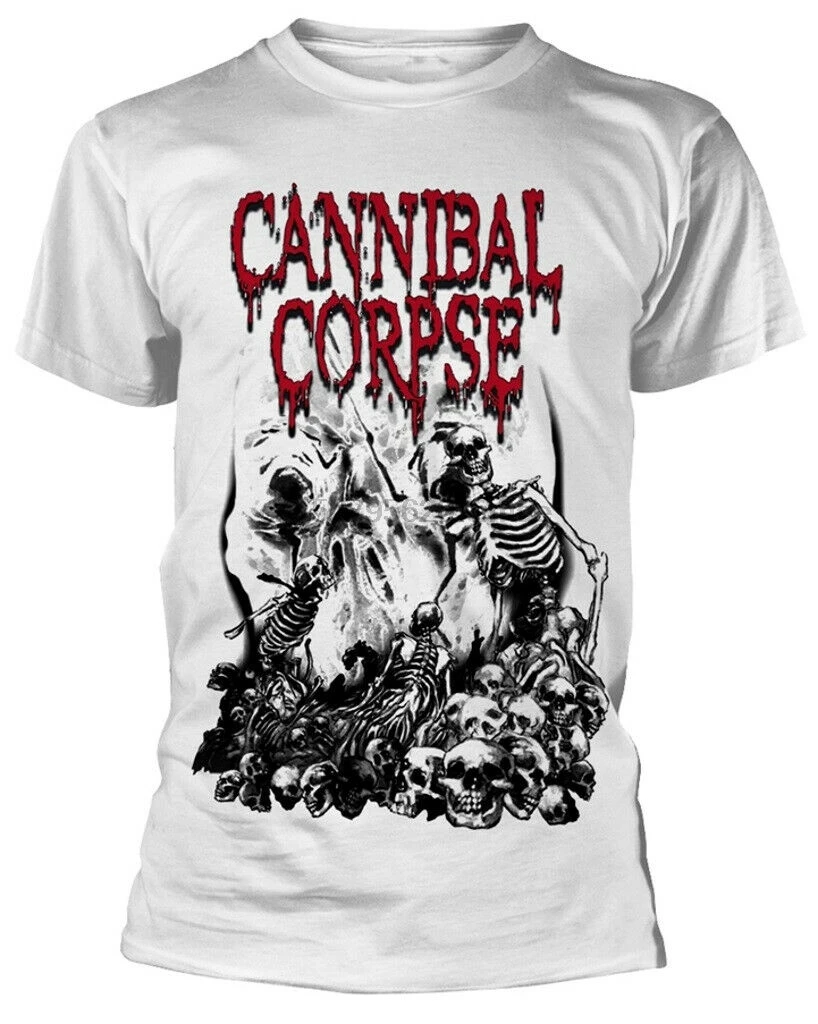 

Cannibal Corpse 'Pile Of Skulls' (White) T-Shirt - NEW &amp OFFICIAL!