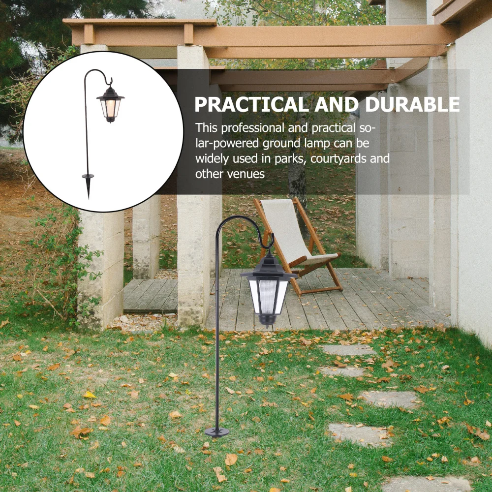

1pc Solar Energy Garden Light Outdoor Landscape Decorative Light (Black)