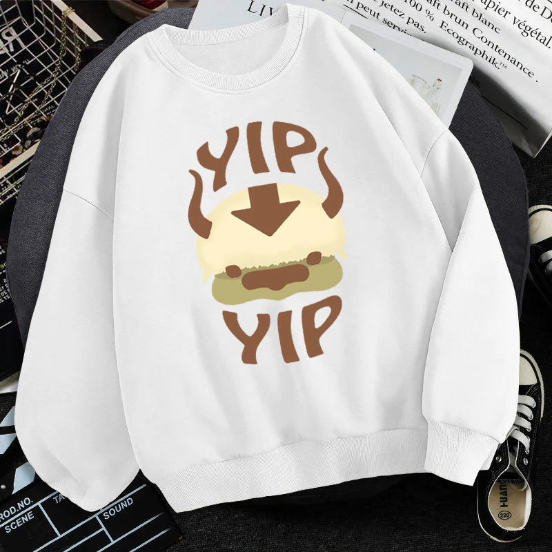 

Winter Fashion Mens Avatar the last airbender Crewneck Sweatshirts Harajuku Casual Loose Streetwear Top Spring male Pullovers