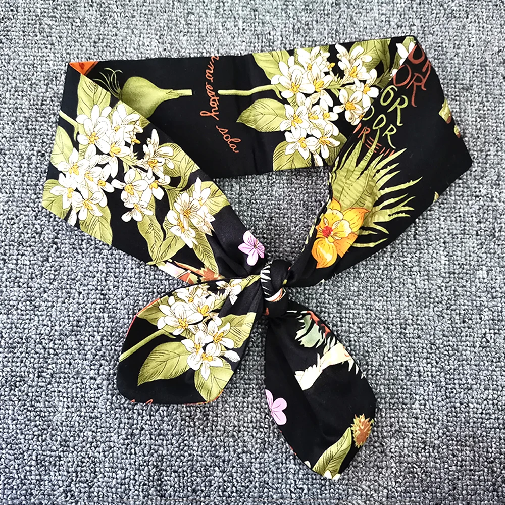 

1PC Girls Scarf Headwear Cute Ear Rabbit Metal Wire DIY Bow Headband Large Lady Twist Hair Bands Women Hair Accessories