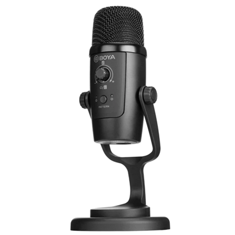 

BOYA USB Desktop Condenser Microphone with Desk Stand for Home Studio Computer PC Type-C Android Smartphone PM500