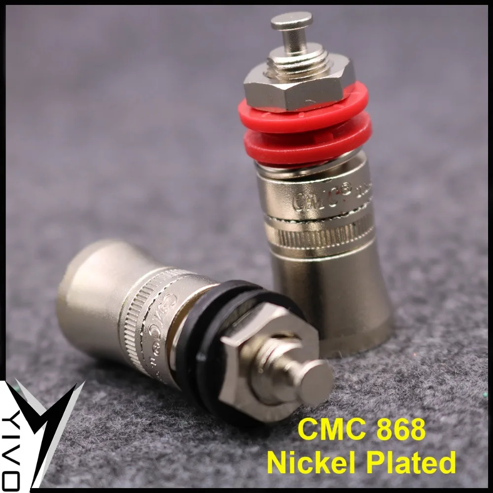 4 шт. цена 868S HIFI DIY Чистая медь никелированный электронный разъем типа &quotбанан&quot