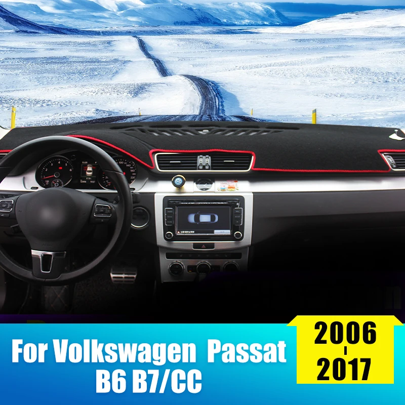 Чехлы для приборной панели автомобиля коврики с защисветильник LHD Volkswagen VW Passat B6 B7