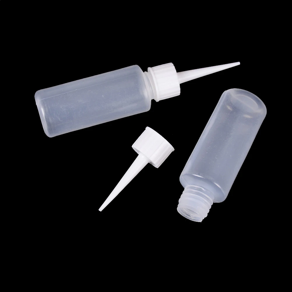 

2pcs Empty Dropper Squeezable Liquid Bottle PE Plastic Needle Bottle Dropper Eye Liquid Container Plastic Drop Bottles 50ml