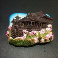 japan scenery shisan tokyo kyoto resin three dimensional refrigerator magnet travel collection souvenirs