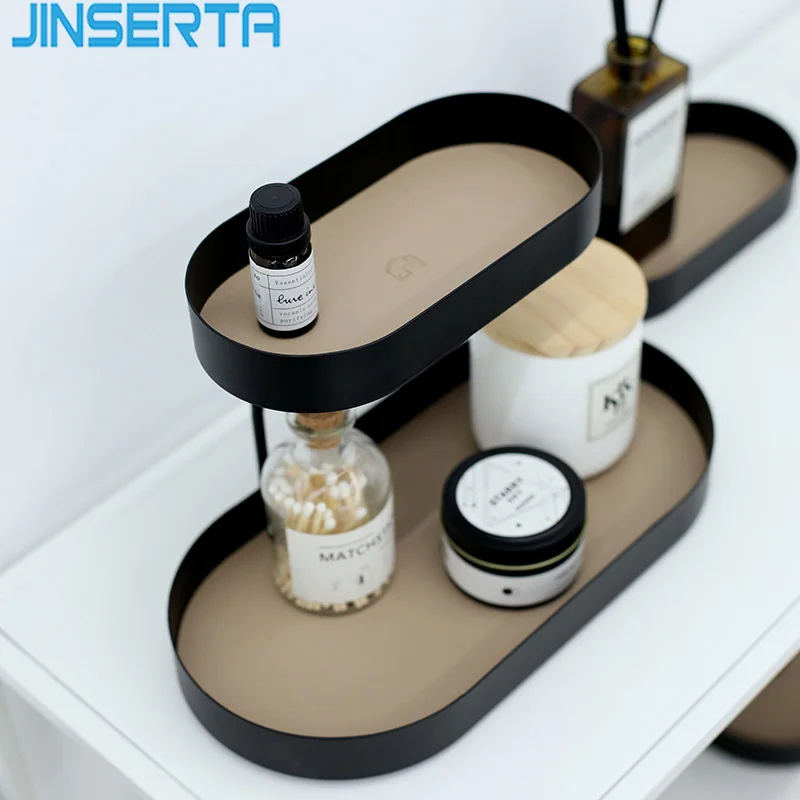 2-слойный металлический лоток для хранения ювелирных изделий JINSERTA тарелка