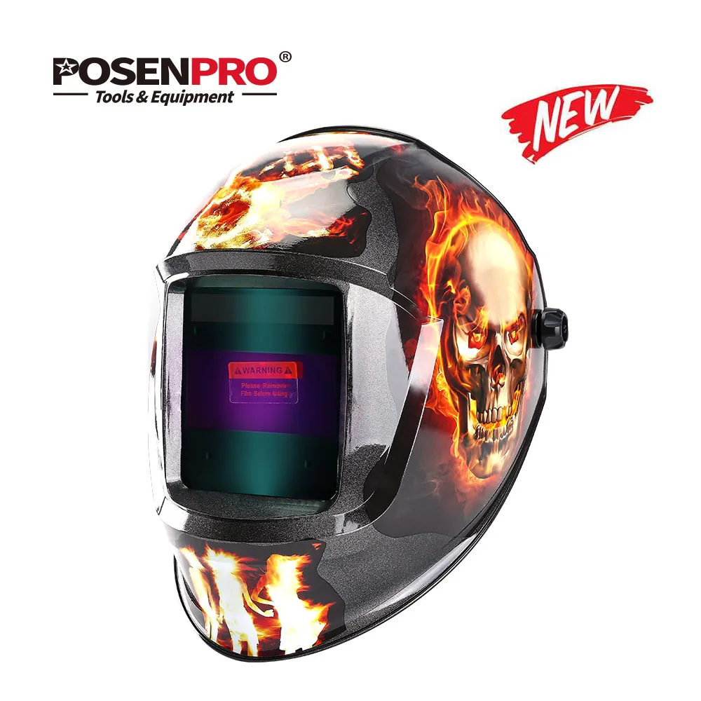POSENPRO Fire Skull MMA MIG TIG Сварочная маска сварочный шлем Орел для сварочного аппарата для пайки сварочный колпачок для сварки