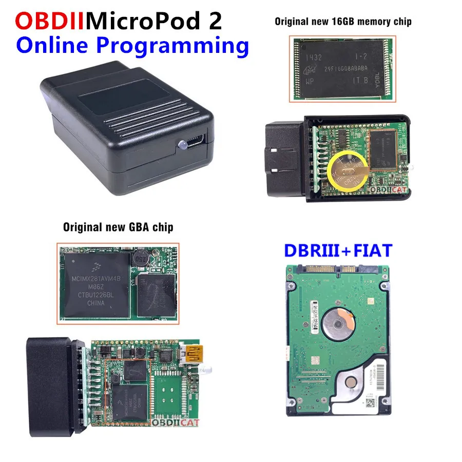 

Диагностический инструмент V17.04.27 Micro-Pod2 для многоязычного программатора микропода 2 Chry-sler/D-odge/J-eep