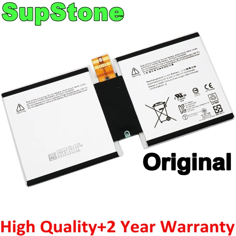 Оригинальный аккумулятор SupStone G3HTA003H G3HTA004H G3HTA007H для планшетного ПК Microsoft Surface 3 1645