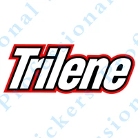 trilene quality decal sticker fishing tackle box bait fishing boat truck trailer high quality waterproof fishing brand stickers