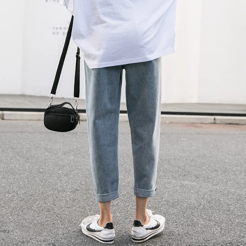 

Jeans For Women Plus Size High Waist Loose Streetwear Female blue Denim Harem Pants 4XL 5XL Slim fit Ankle pants Straight pants