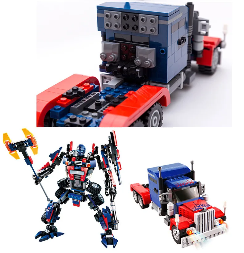 Blocks Toy Transformation Serie Building Set Robot Car Truck Model Deformation Gudi For Boy Compati Ble New 2-in-1 | Игрушки и хобби