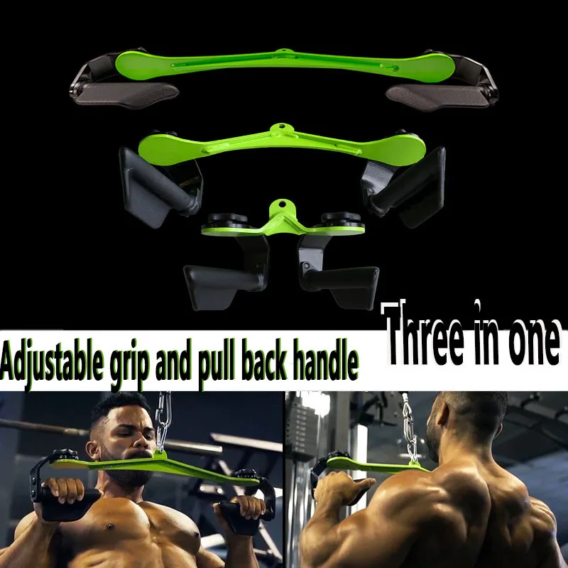 Lat Pull Down Bar Pulley Cable Machine Attachments Home Gym Fitness Rowing Biceps Triceps Workout Handle Back Muscles Blaster